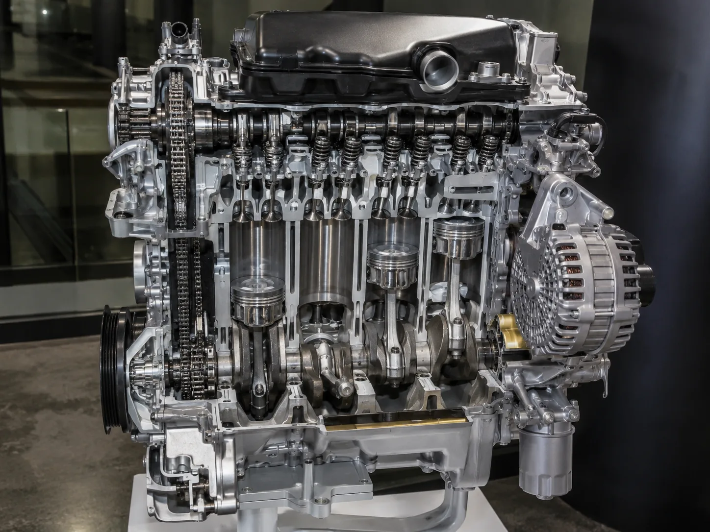 Automotive engine internal structure
Steel shot and steel grit in the automotive industry: applications